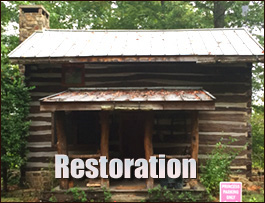Historic Log Cabin Restoration  Lawrence County, Alabama